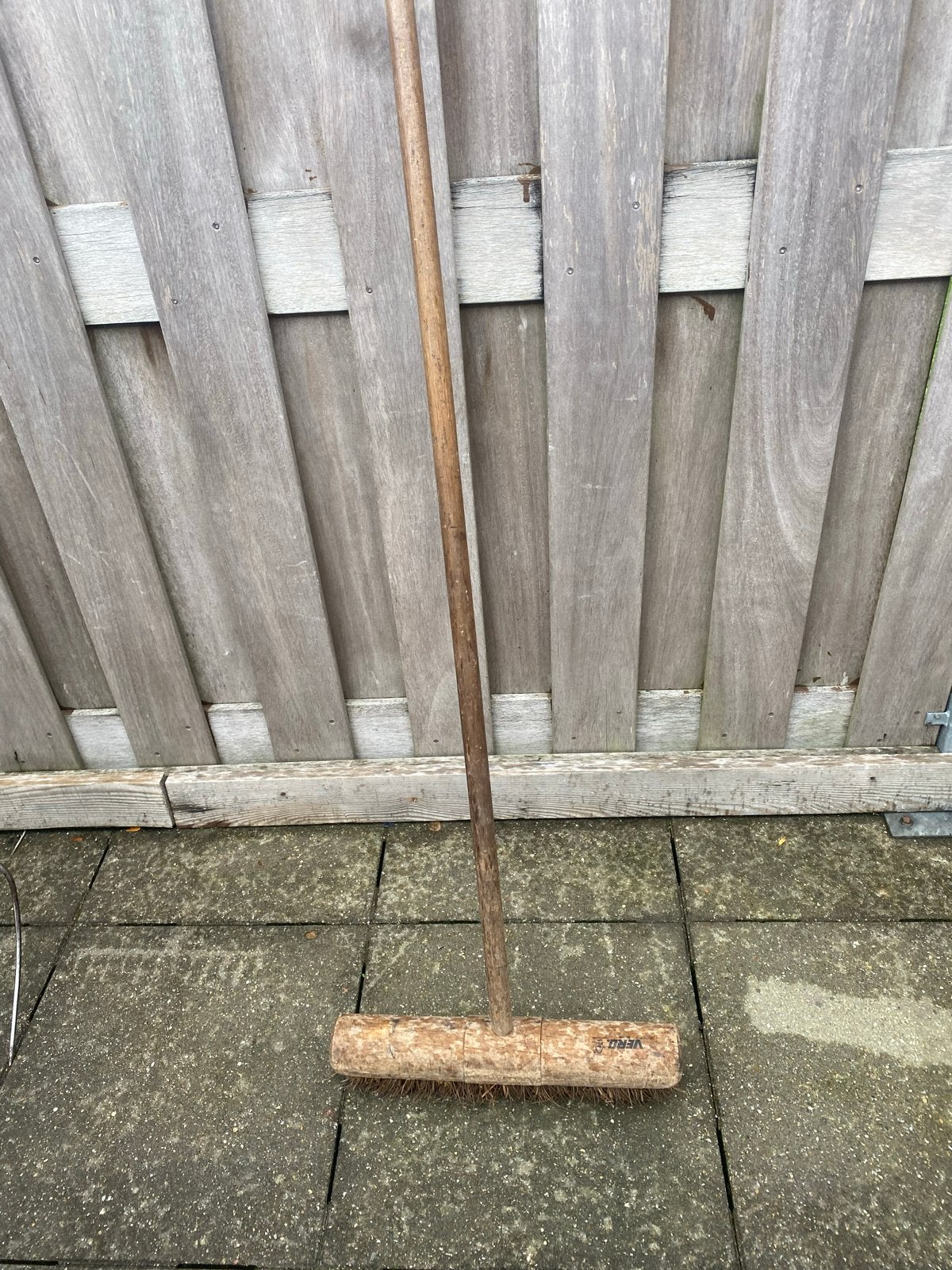Straat bezem - Vintage tuingereedschap, Ophalen of Verzenden, Gebruikt, Bezem