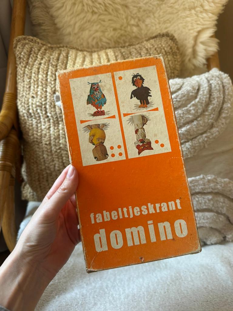 Vintage Fabeltjeskrant domino-spel – jaren ’60, Antiek en Kunst, Ophalen of Verzenden