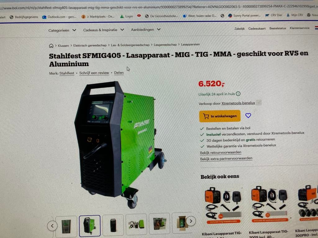 Te koop lasapparaat mig, Ophalen, Zo goed als nieuw, Co2