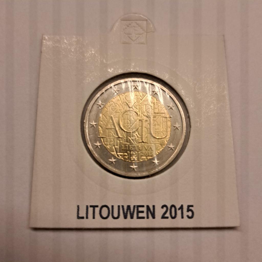 Litouwen 2 euro 2015 - Litouwse taal UNC, Postzegels en Munten, Munten | Europa | Euromunten, Ophalen of Verzenden, Overige landen