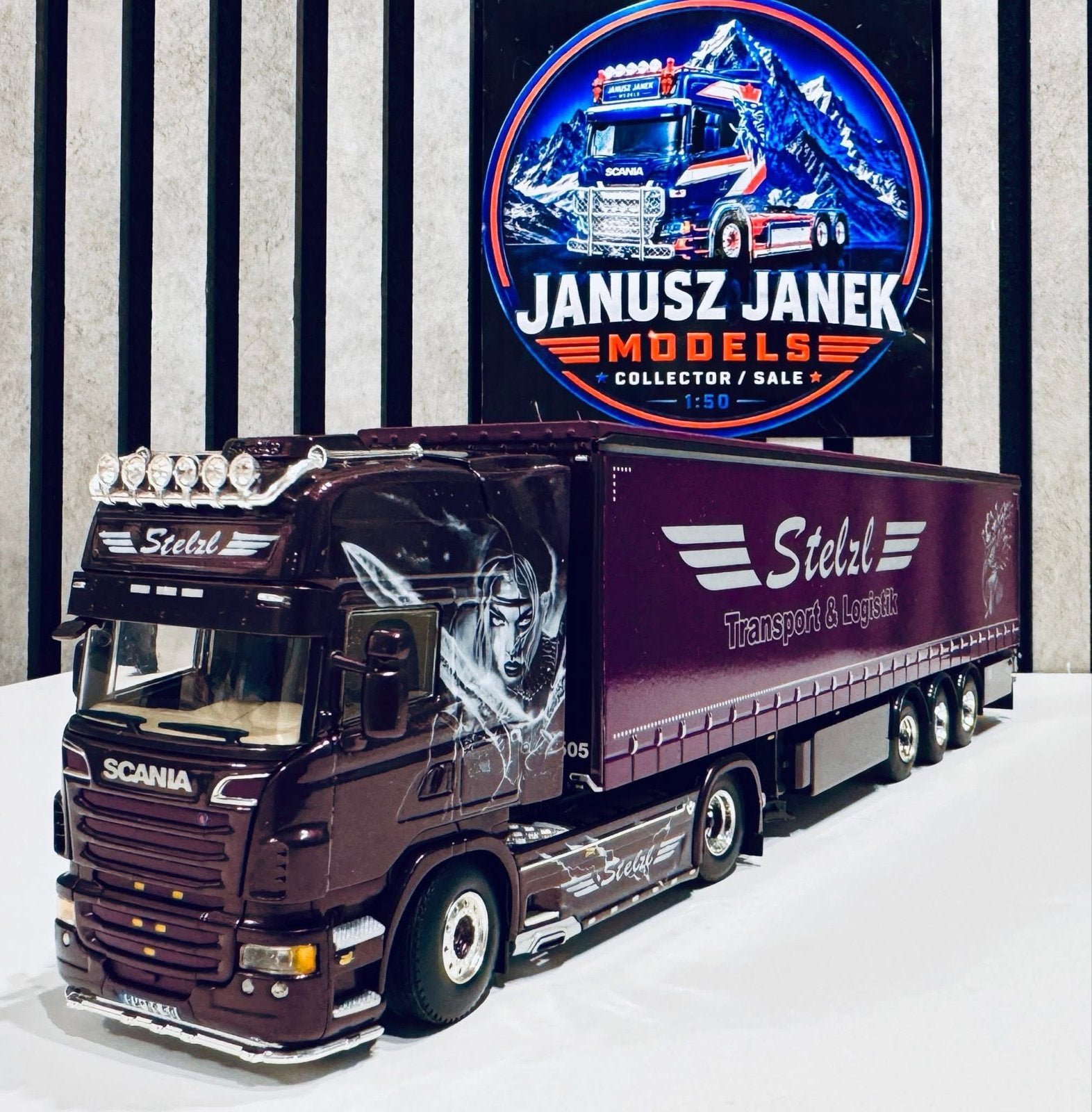 Scania "Stelzl" 2014 Germany Wsi 1:50 (01-1270), Ophalen of Verzenden, Zo goed als nieuw, Bus of Vrachtwagen, Wsi