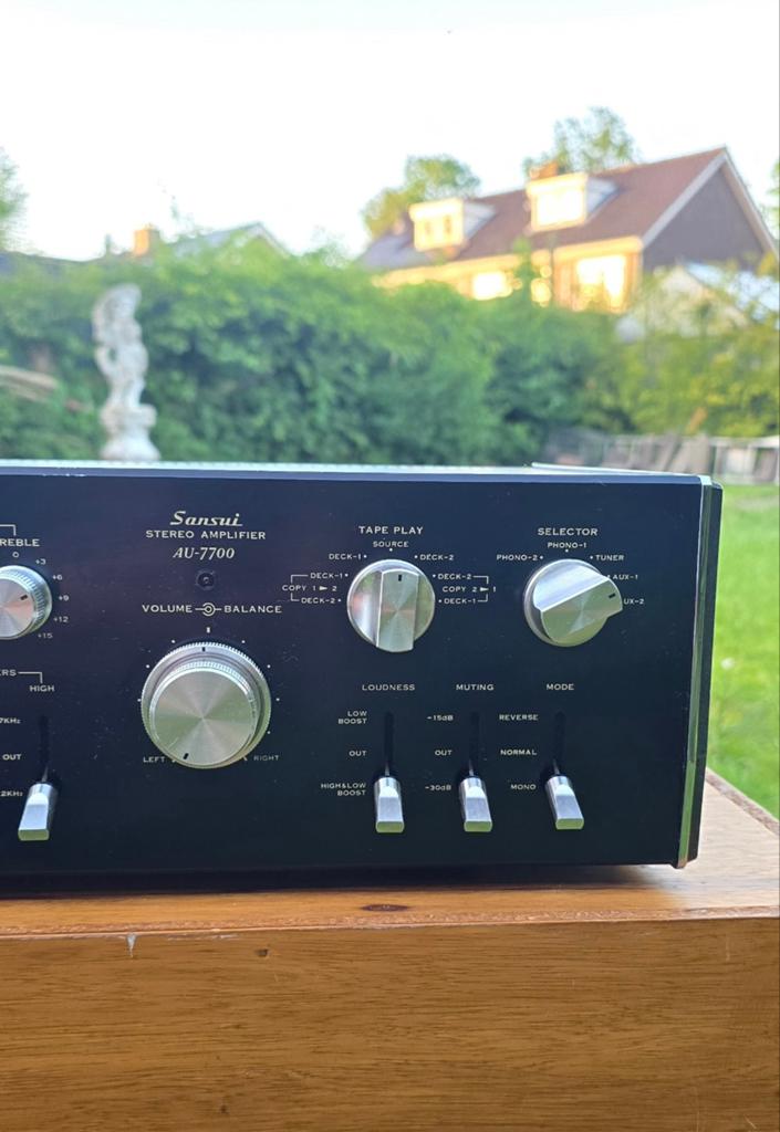 Sansui AU-7700 Stereo Versterker - Vintage Audio, Audio, Tv en Foto, Versterkers en Receivers, Ophalen of Verzenden