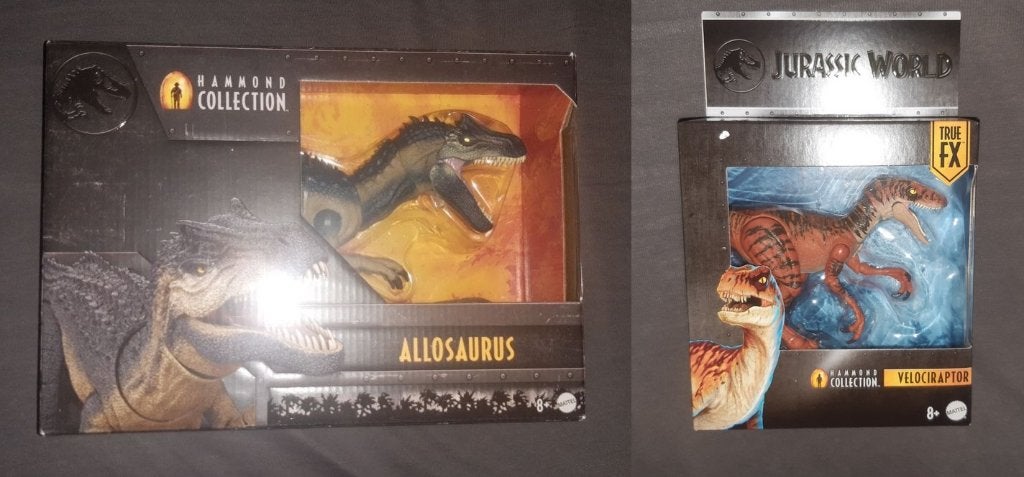 Mattel Jurassic World Hammond Allosaurus + Velociraptor, Verzenden, Nieuw