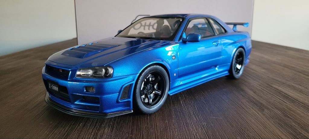 OttoMobile 1/12 Nissan Skyline NISMO R34GT-R Z-tune G082, Hobby en Vrije tijd, Ophalen of Verzenden, Zo goed als nieuw, 1:9 t/m 1:12