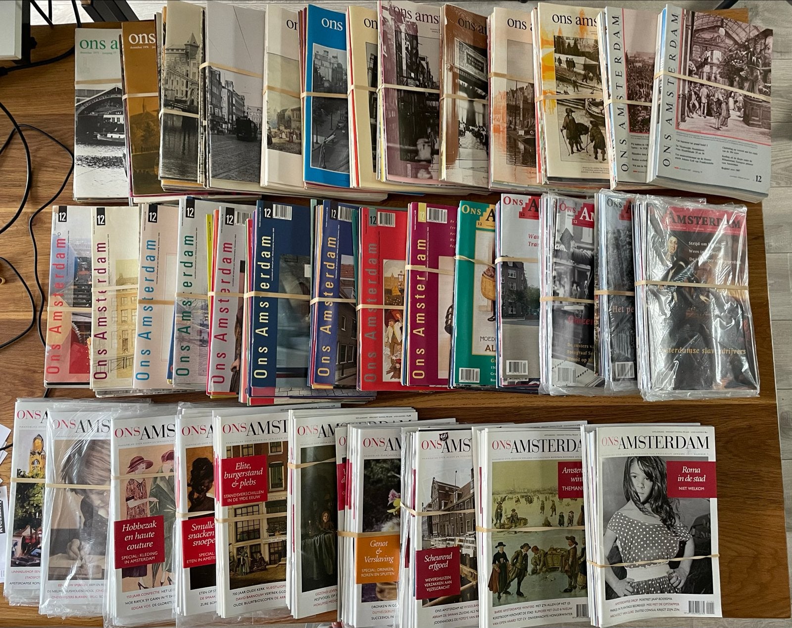 Jaargangen maandblad "Ons Amsterdam" 1975-2011, Ophalen, Gelezen, Overige typen