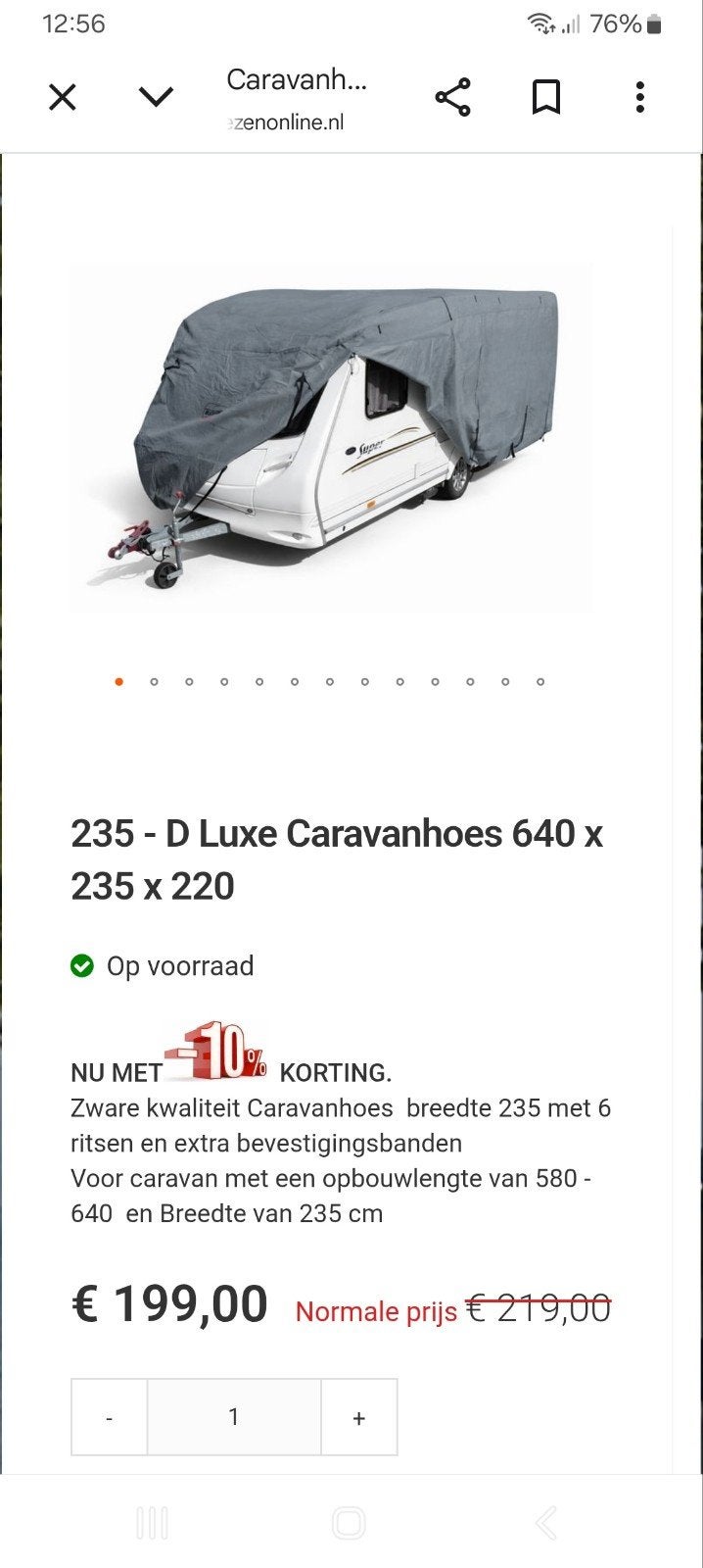 caravanhoezen, Ophalen, Zo goed als nieuw