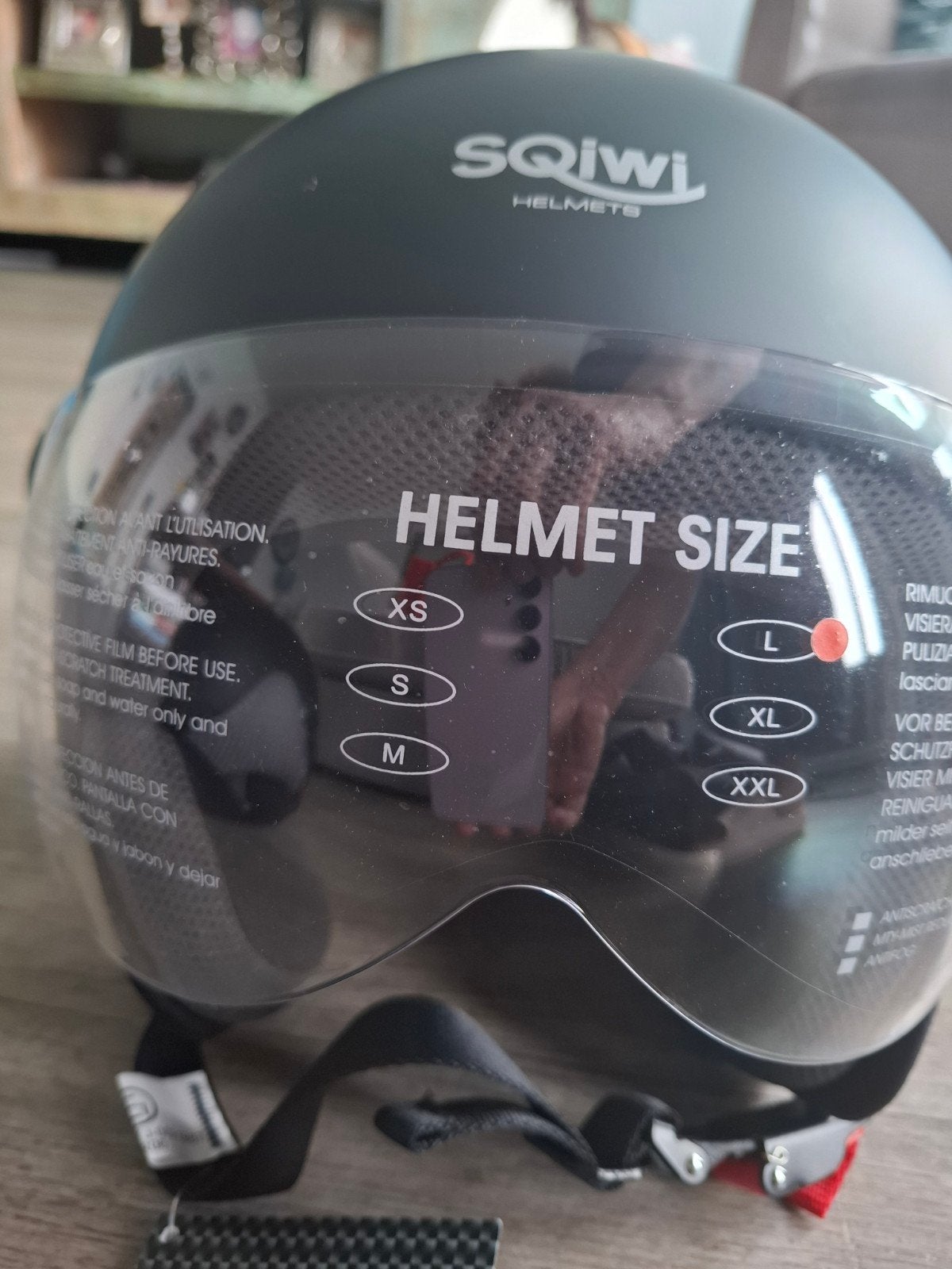 SQiwi Helmets Scooterhelm Mat Zwart - Nieuw, Fietsen en Brommers, Ophalen of Verzenden, Nieuw, Large, SQiwi Helmets