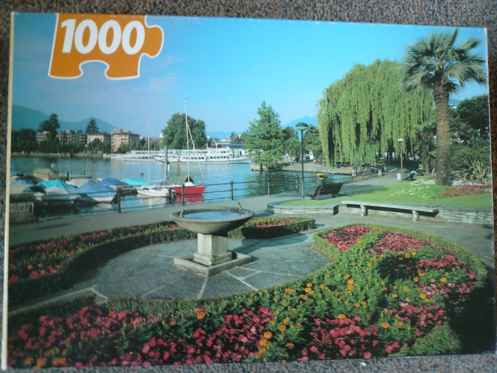 LOCARNO Zwitserland legpuzzel 1000 st. Wild Horse WH8100167, Ophalen of Verzenden, 500 t/m 1500 stukjes, Zo goed als nieuw, Legpuzzel
