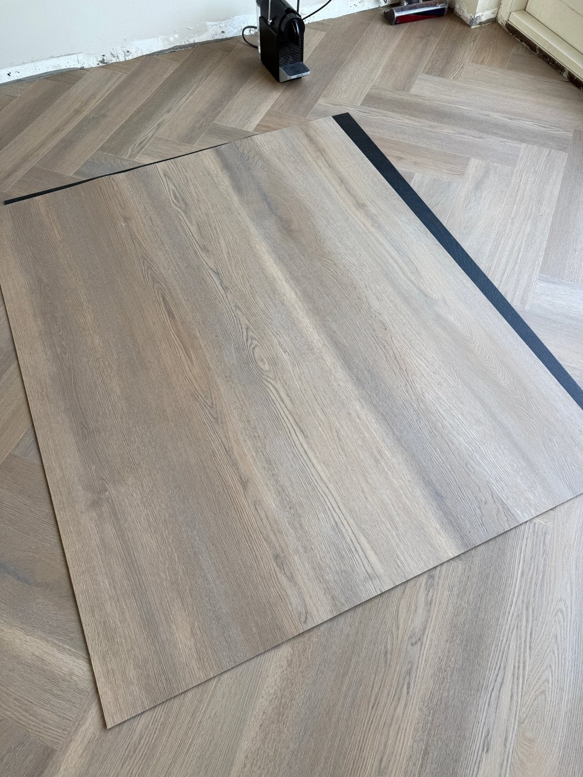 PVC Vloerdelen Houtlook - Lichtgrijs, Ophalen, Kunststof, Nieuw, Vloerdelen of -planken