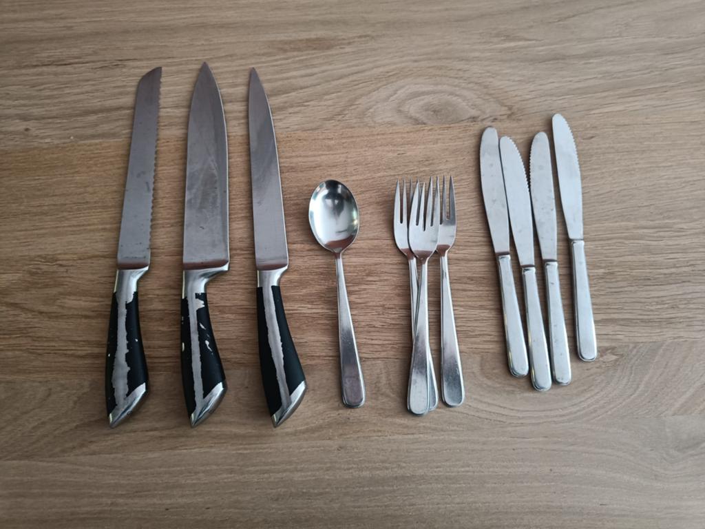 Diverse bestekset - gratis, Ophalen, Gebruikt, Rvs of Chroom, Bestekset