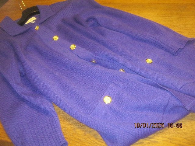 Vest lang paars vest L merk Attitude, Paars, Maat 42/44 (L), Ophalen of Verzenden, Zo goed als nieuw