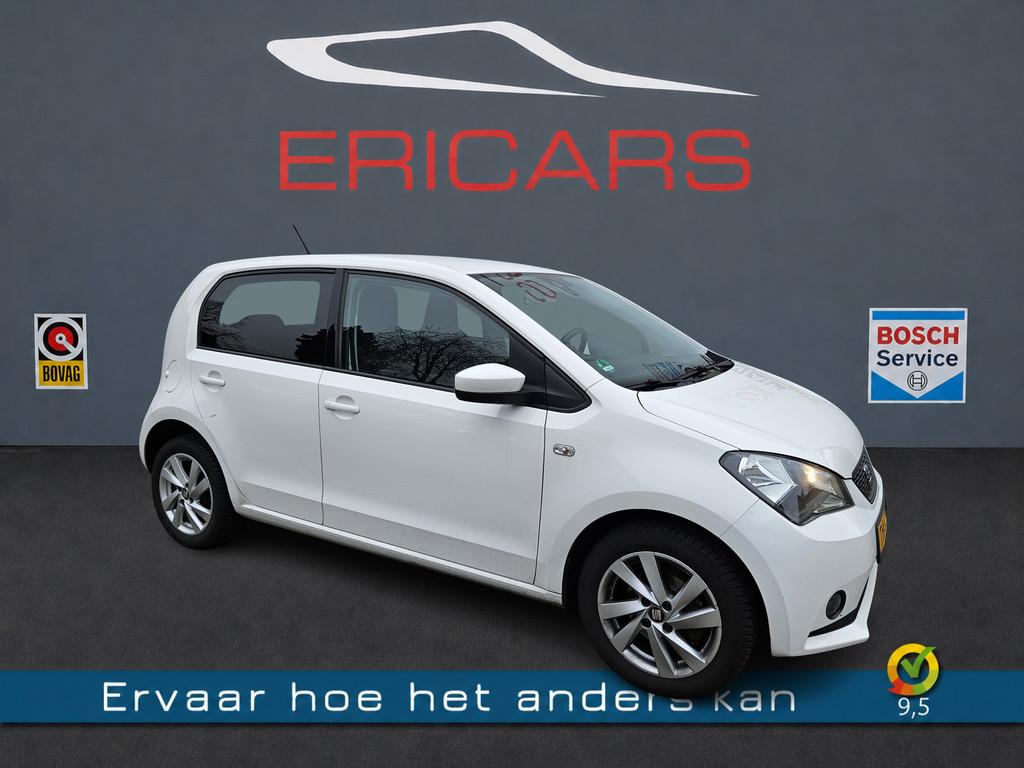 SEAT Mii 1.0 Style Chic EcoFuel NAVI AIRCO TEl LM TOP, Auto's, Seat, Voorwielaandrijving, Euro 5, Stof, Zwart