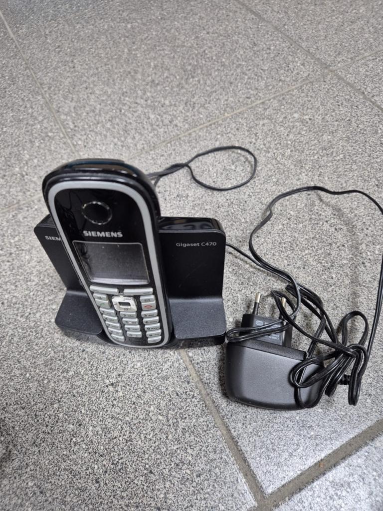 Siemens Gigaset C470 DECT telefoon met basisstation, Ophalen of Verzenden, Gebruikt, 1 handset