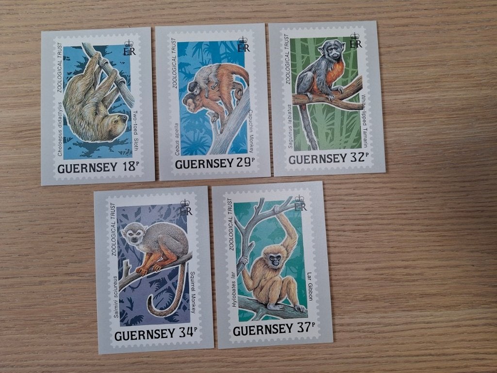 postzegel dieren 5 max. kaarten met afbeelding dieren, Ophalen of Verzenden, Postfris, Dier of Natuur