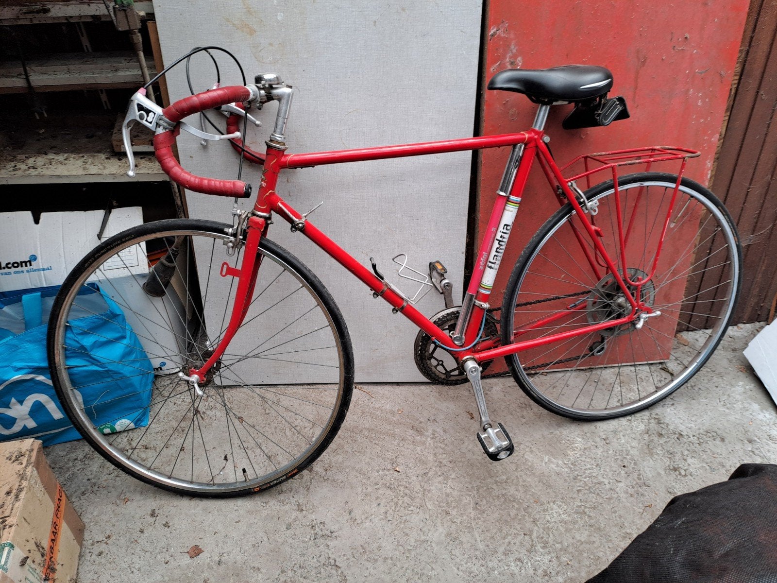 Vintage Flandria racefiets uit de 70er jaren, Overige merken, Gebruikt, Ophalen of Verzenden, 10 tot 15 versnellingen
