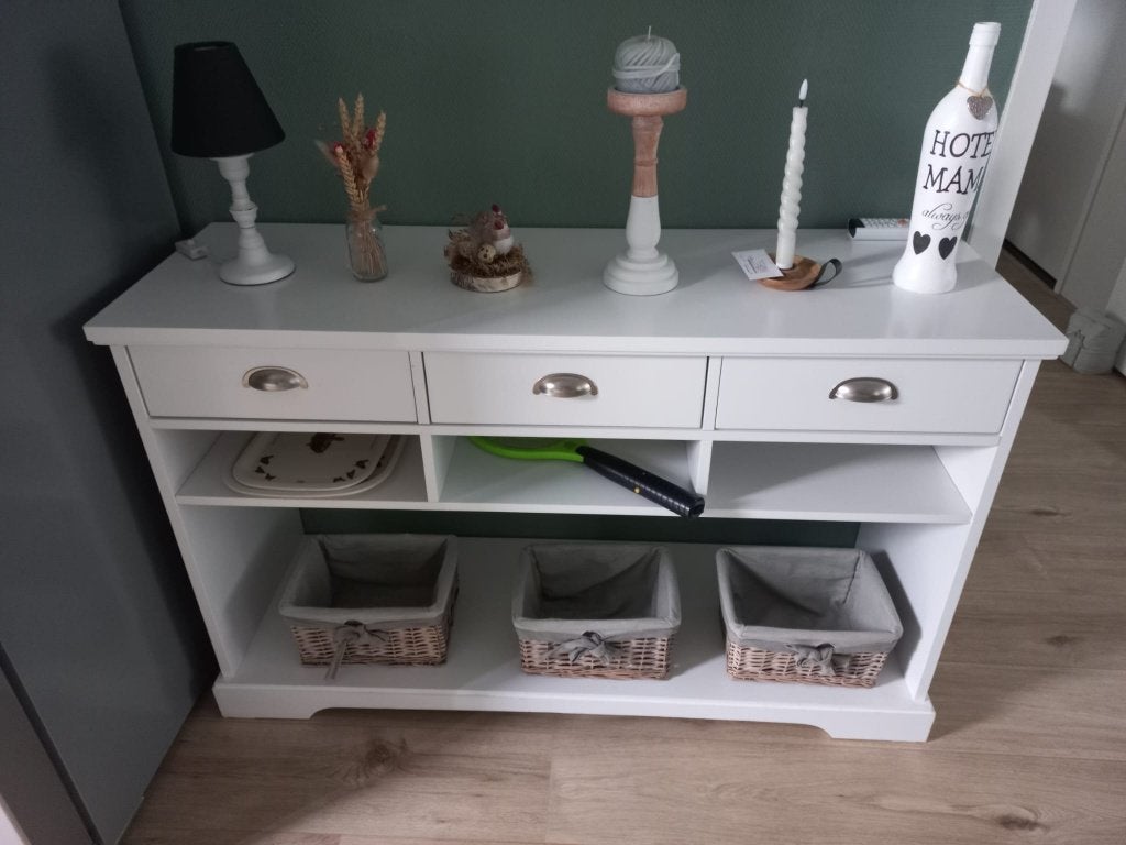 witte opbergkast, Ophalen, 100 tot 150 cm, Zo goed als nieuw, Minder dan 100 cm