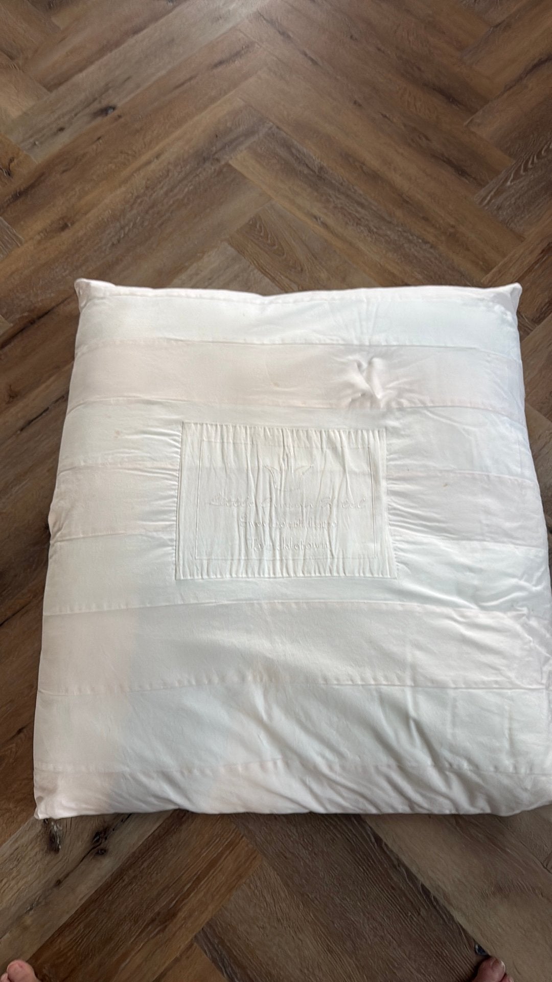 Groot Riviera Maison kussen 80x90cm, Ophalen, Gebruikt, Eenpersoons, Riviera Maison