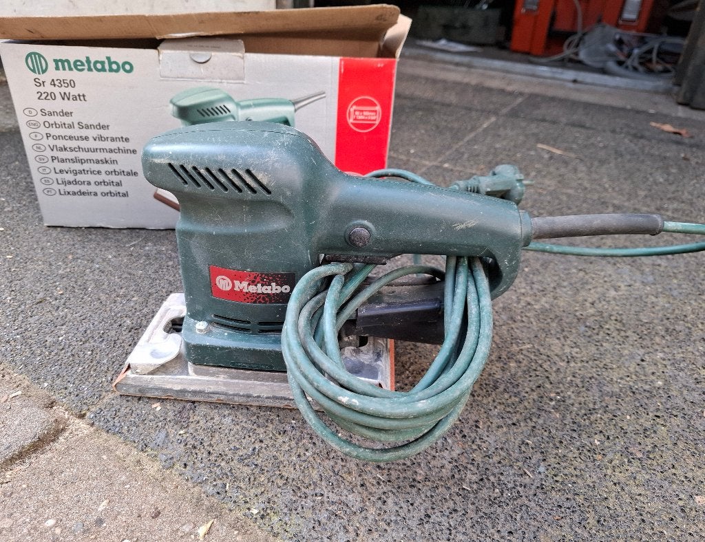 vlakschuurmachine Metabo sr 4350, Ophalen of Verzenden, Zo goed als nieuw, Minder dan 600 watt, Vlakschuurmachine
