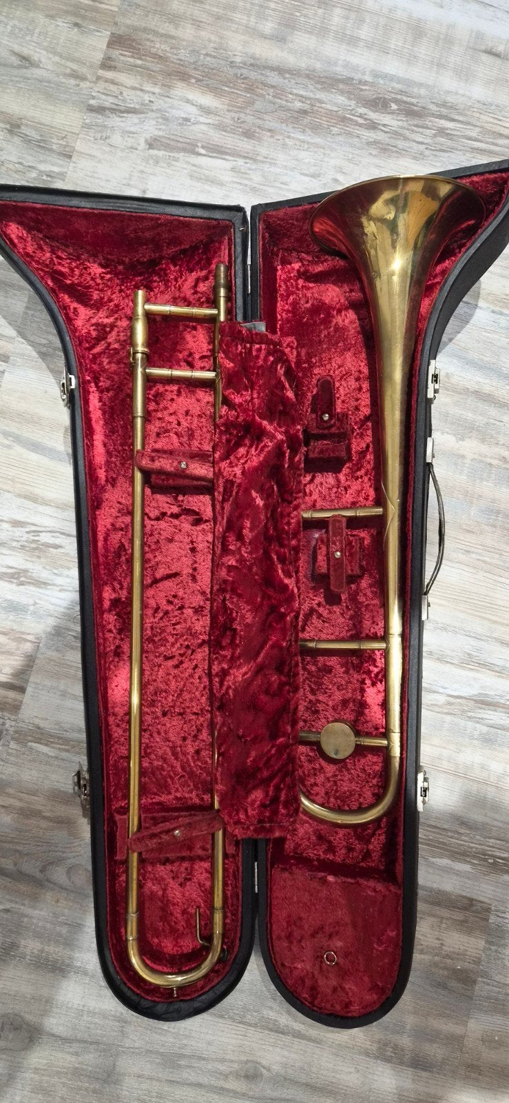 Vintage Polmuz schuiftrombone (1969) – Bespeelbaar + Unieke, Muziek en Instrumenten, Blaasinstrumenten | Trombones, Ophalen of Verzenden