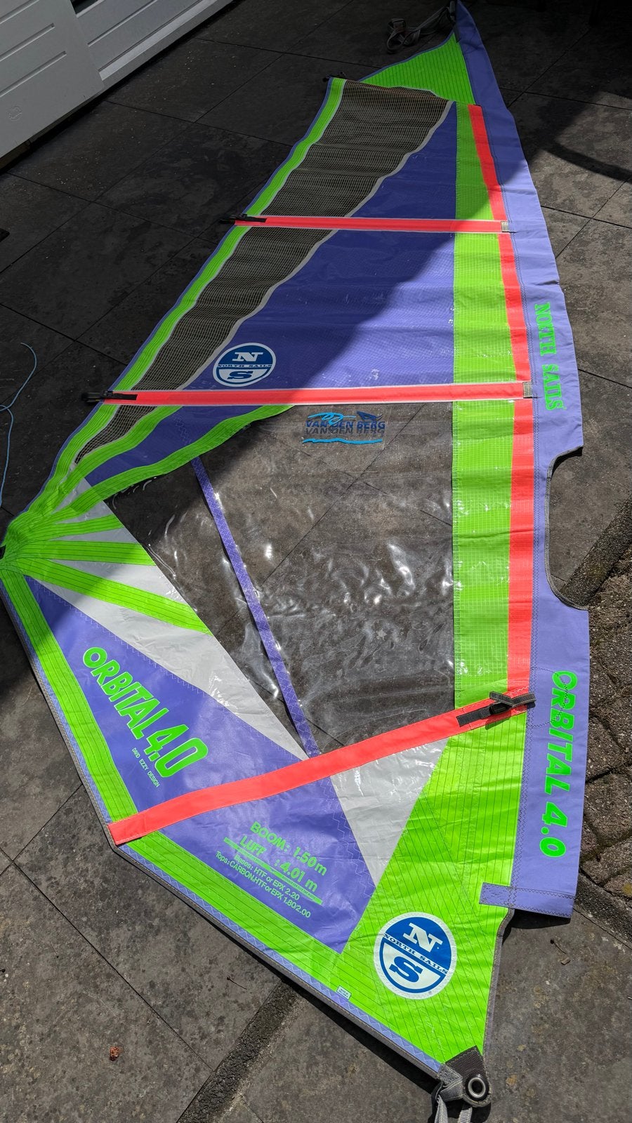 North Sails Orbital 4.0 Windsurfzeil - Zo goed als nieuw, Ophalen, Met draagtas, 3.5 tot 5 m², Zo goed als nieuw