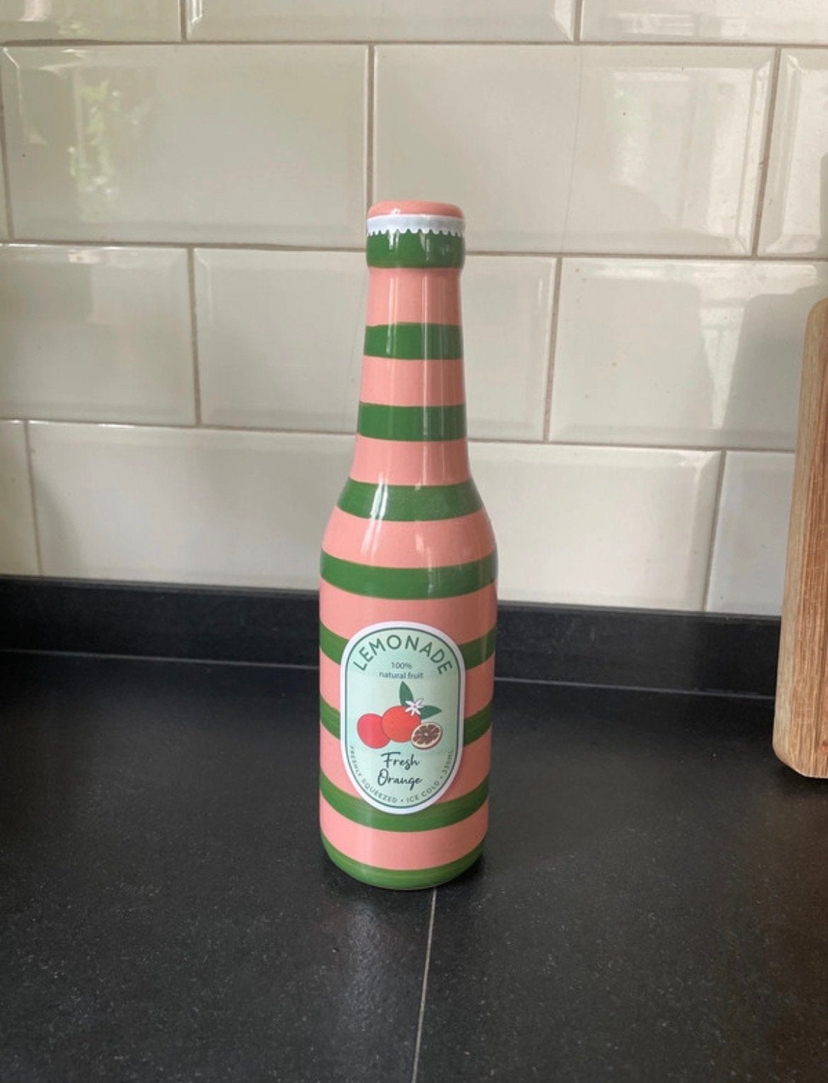 Decoratieve vaas, Ophalen, Zo goed als nieuw, Steen/keramiek, Meerkleurig