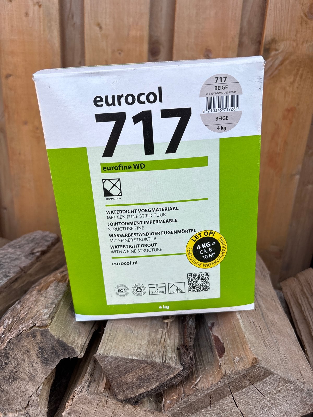 *Eurocol 717 Eurofine WD Voegmateriaal Beige 4 kg*, Ophalen, Nieuw, Overige materialen, Overige typen