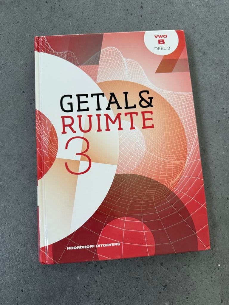 Getal & Ruimte VWO B deel 3 - Wiskunde boek, Boeken, Schoolboeken, Ophalen of Verzenden, Gelezen, VWO, Wiskunde B