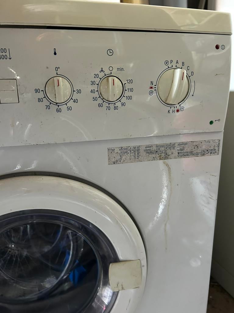 Wasmachine, Ophalen of Verzenden, Gebruikt, 1200 tot 1600 toeren, 85 tot 90 cm