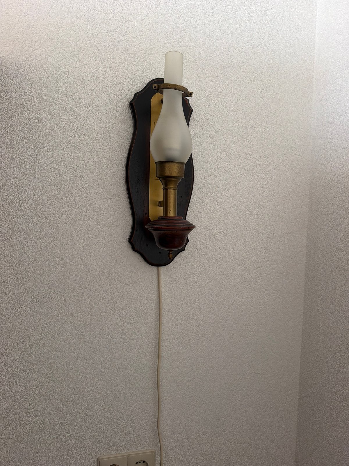 Vintage Wandlamp - Klassieke Stijl, Ophalen, Hout, Klassiek, Bruin