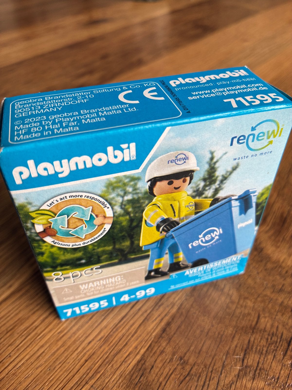Playmobil Renewi 71595 - Vuilnisman met afvalcontainer, Ophalen of Verzenden, Zo goed als nieuw, Complete set