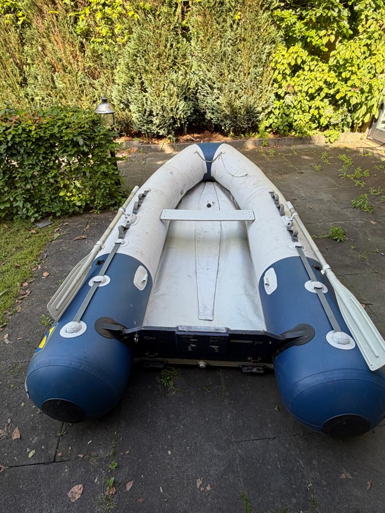 Zodiac rubberboot 340cm met Mercury 5pk motor en accessoires, Ophalen, Zodiac, Gebruikt, Inclusief motor
