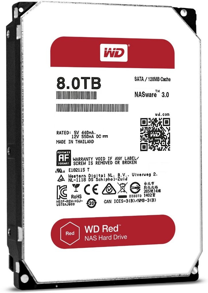 WD Red WD80EFZX 8TB Harde Schijf, Intern, 8TB, Ophalen of Verzenden, Zo goed als nieuw