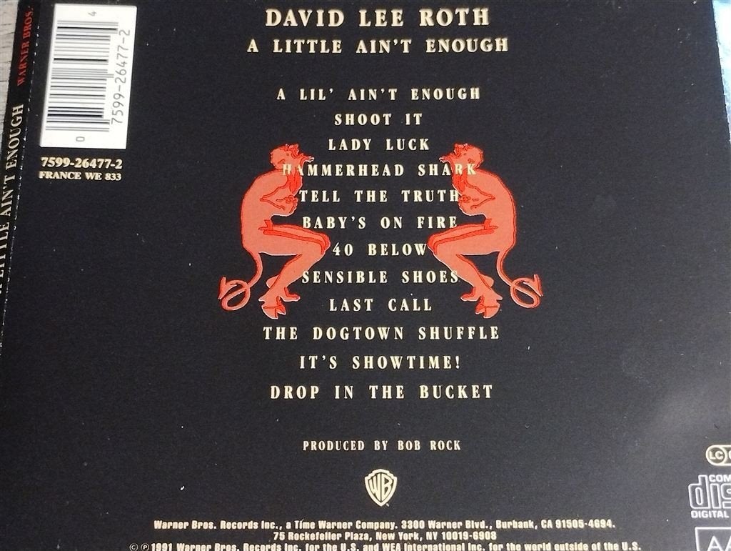 David Lee Roth ‎- A Little Ain\'t Enough, Cd's en Dvd's, Ophalen of Verzenden, Zo goed als nieuw
