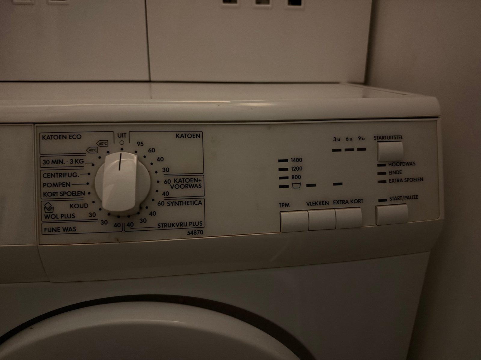 GRATIS AEG wasmachine GRATIS - 9 jaar, werkt uitstekend!, Ophalen, Gebruikt, Voorlader, Kort programma
