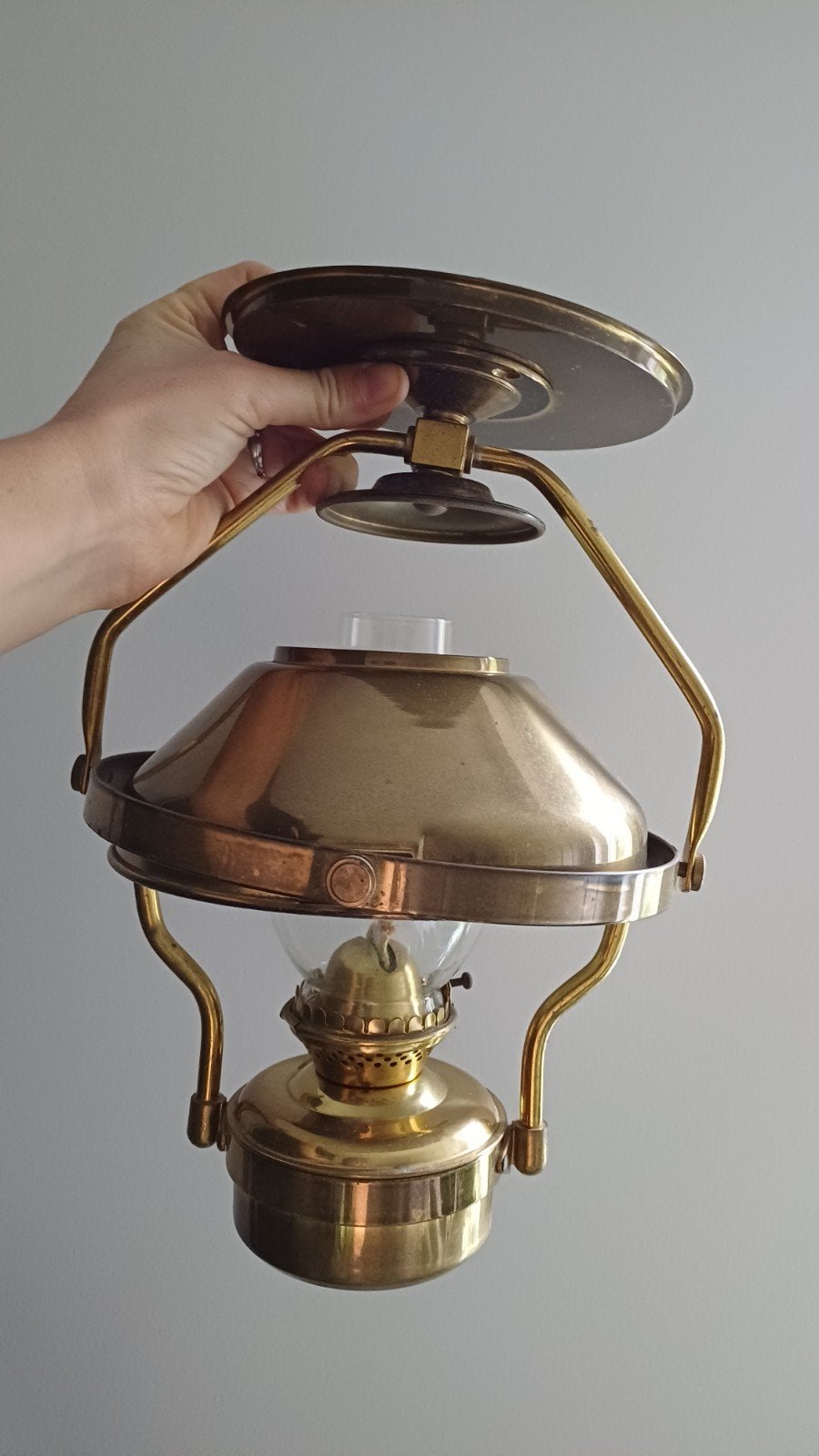 Scheepslamp Captain's olielamp kardanisch hutslingerlamp, Ophalen of Verzenden