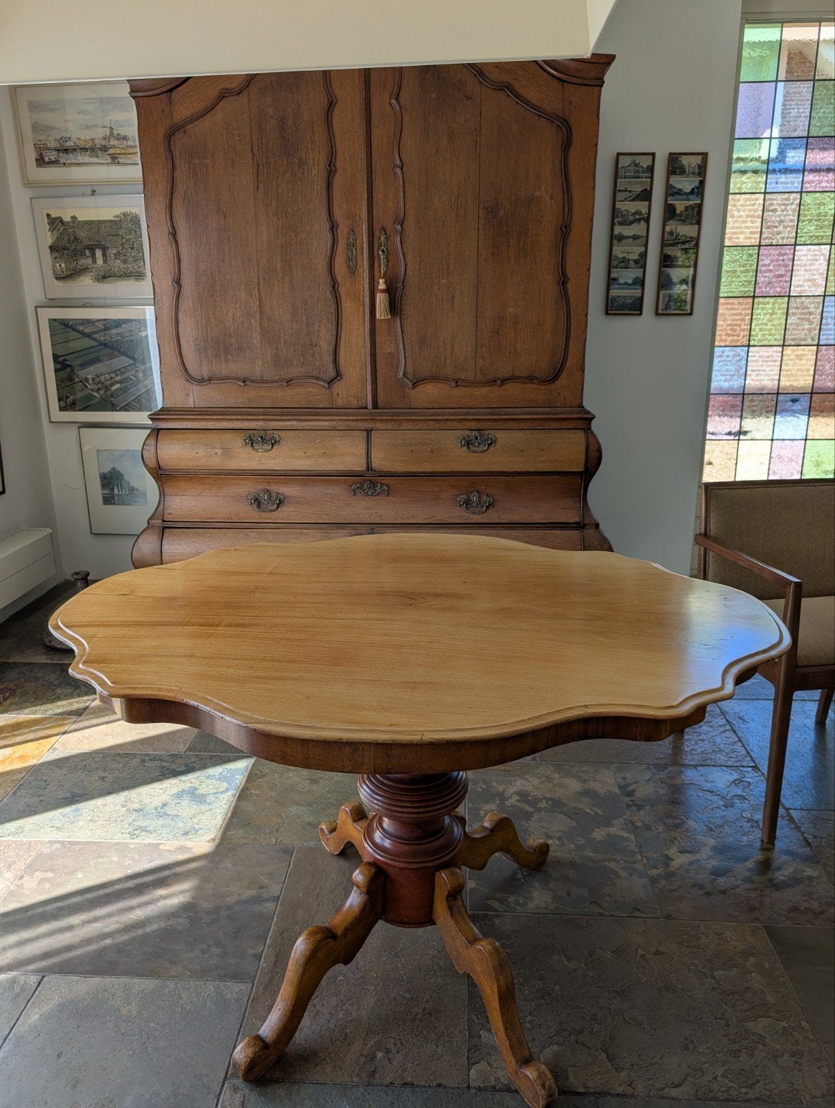 Antieke Biedermeier Spinnenkoptafel - Prachtig Tafeltje, Antiek en Kunst, Ophalen