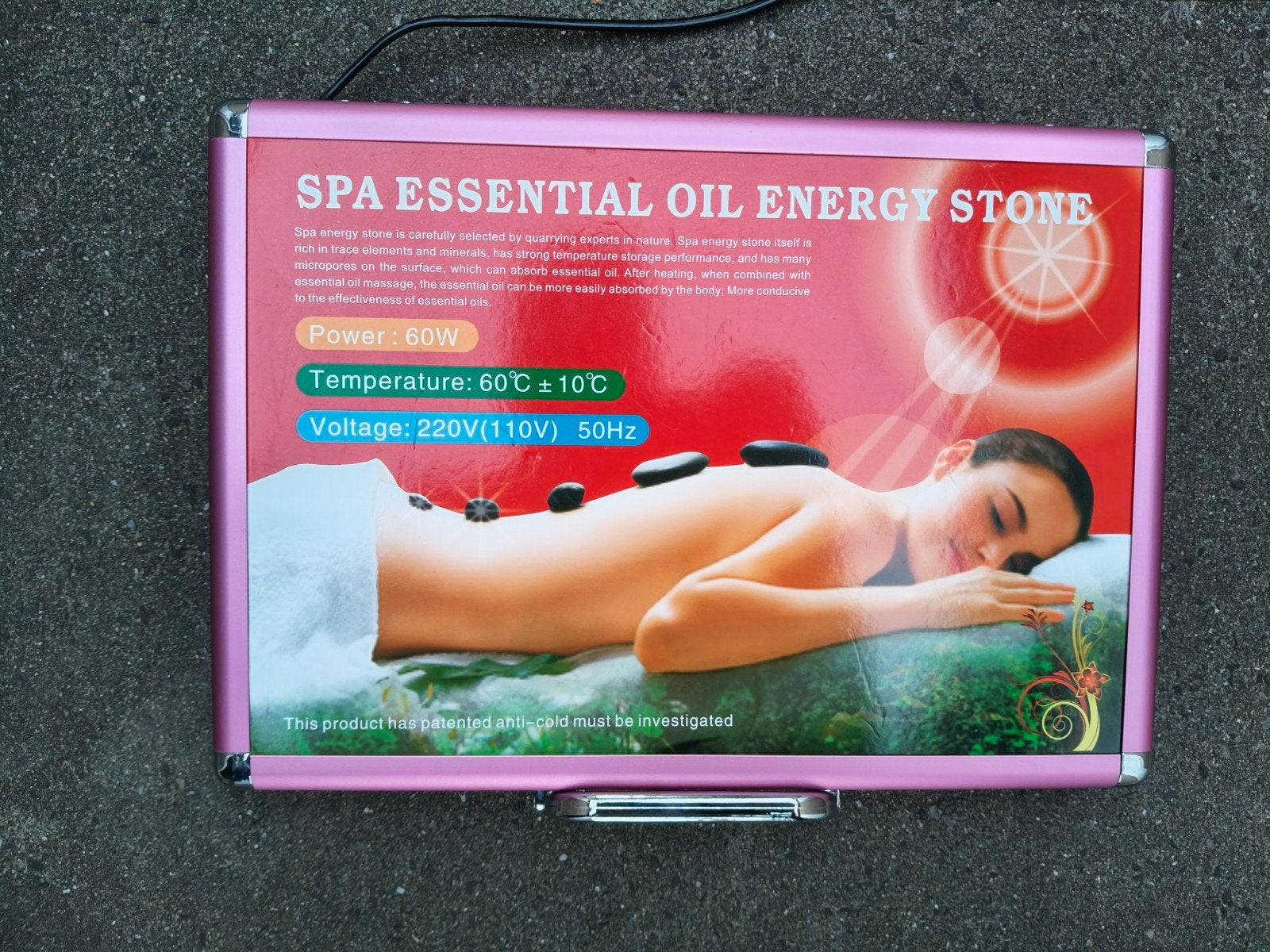 Massage tafel & Hotstone massage set  - Ontspanning en welln, Sport en Fitness, Ophalen, Zo goed als nieuw, Hotstone
