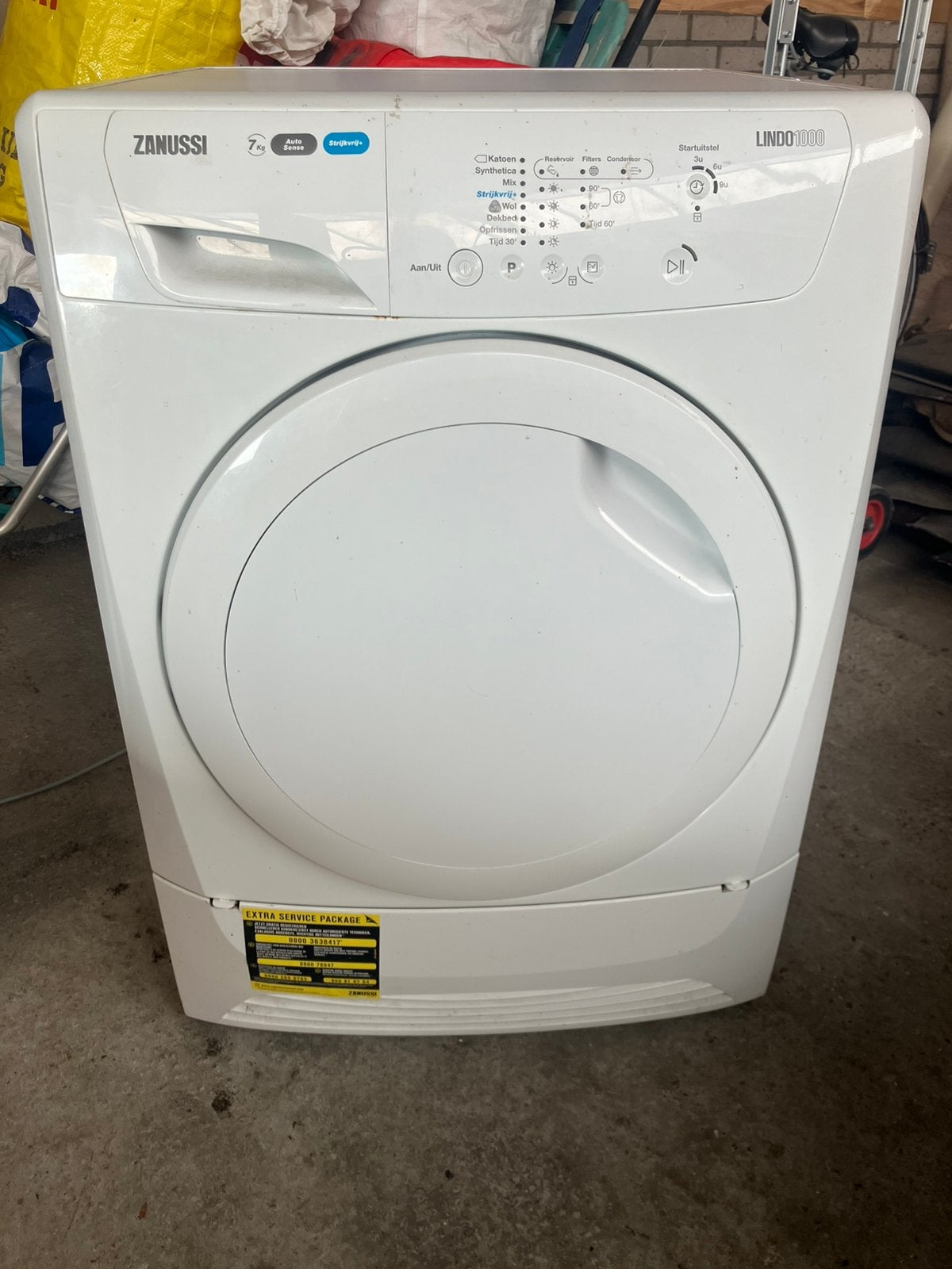 Goedwerkende wasdroger, Ophalen, 6 tot 8 kg, Gebruikt, Voorlader