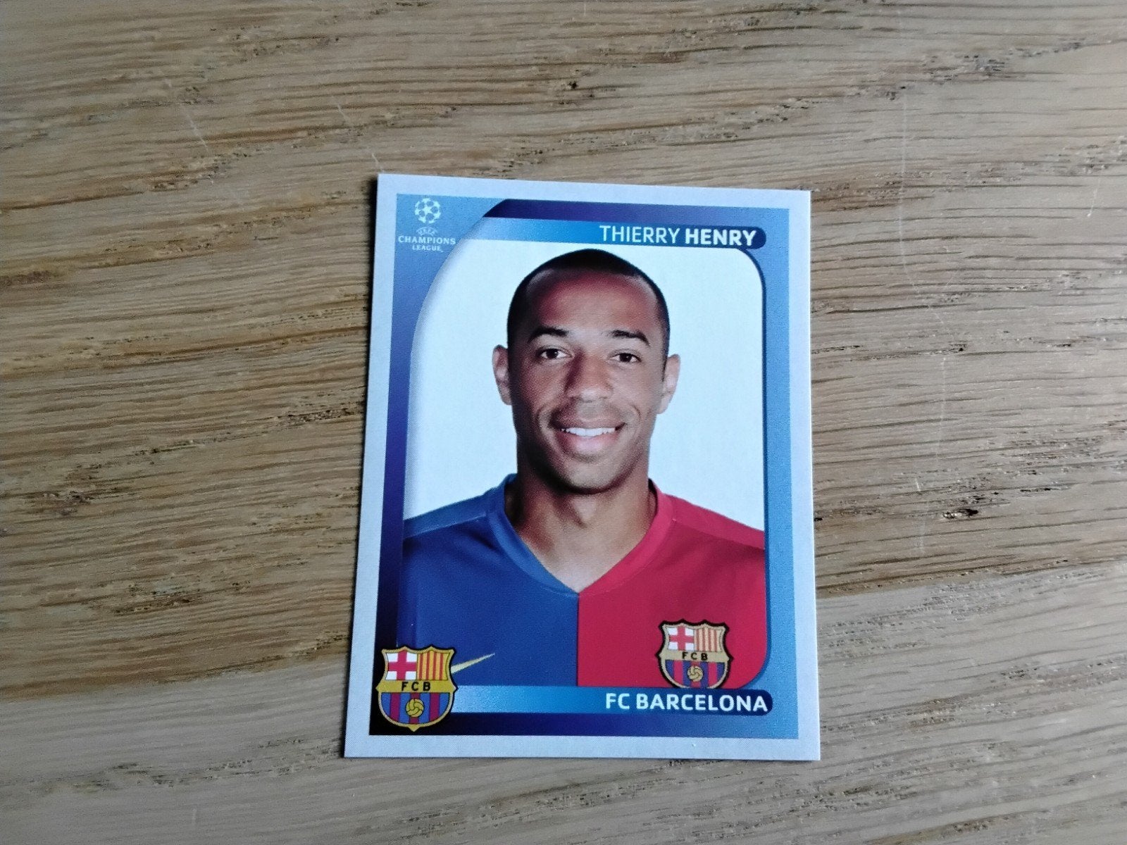 Thierry Henry Panini sticker Champions League 2008-2009, Ophalen of Verzenden, Zo goed als nieuw, Buitenlandse clubs, Poster, Plaatje of Sticker