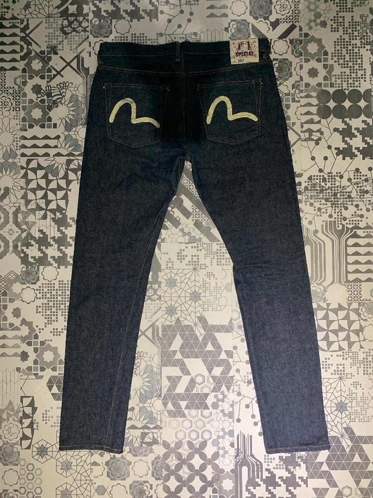 EVISU Private Stock jeans 33 blauw NP: 750,00, Nieuw, Evisu, W33 - W34 (confectie 48/50), Verzenden