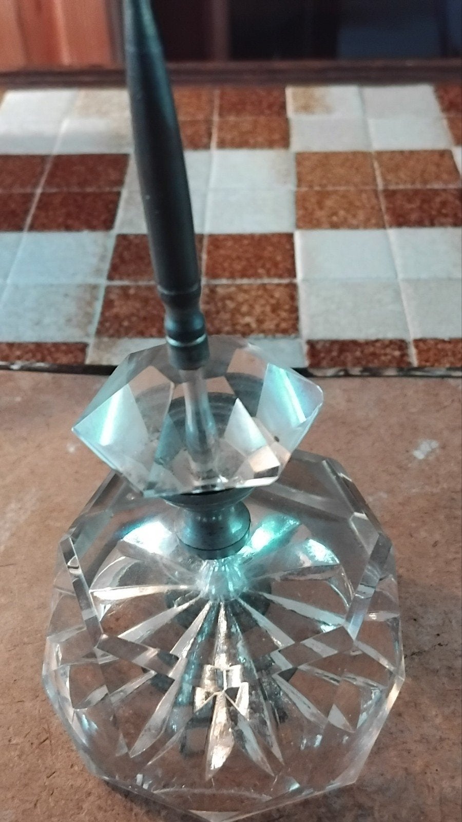 Antieke Kristallen Art-Deco Bonnenprikker, Ophalen of Verzenden