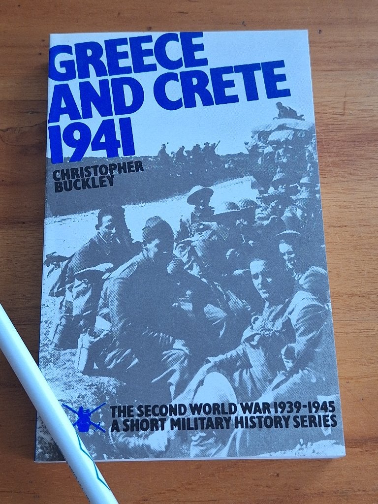 Greece and Crete 1941 Christopher Buckley, Ophalen of Verzenden, Tweede Wereldoorlog, Zo goed als nieuw, Overige onderwerpen