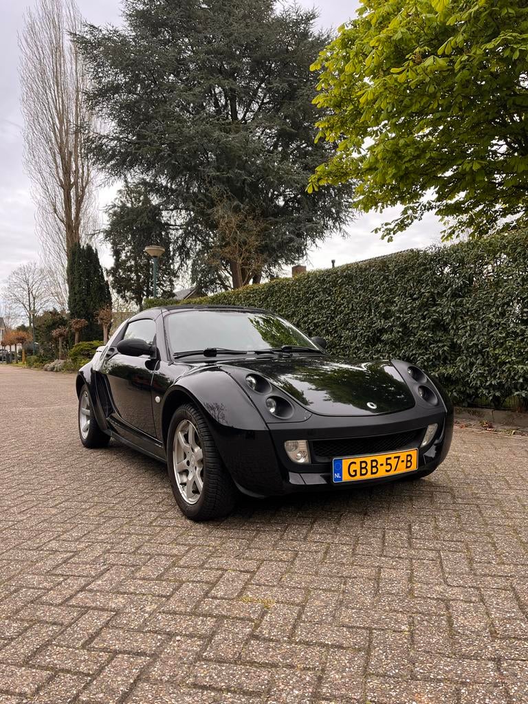 Smart Roadster Cabrio Automaat 2004, Automaat, Zwart, Roadster, Zwart