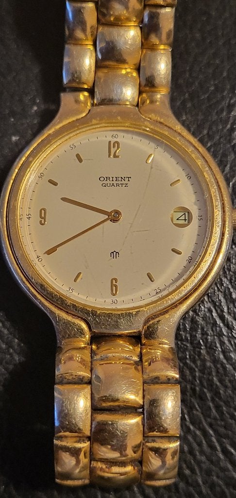 Vintage Orient horloge Werkt perfect, Staal, Polshorloge, 1960 of later, Verguld
