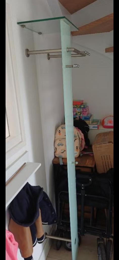 Kapstok, Huis en Inrichting, Woonaccessoires | Kapstokken, 100 tot 150 cm, Ophalen, Wandkapstok, Glas
