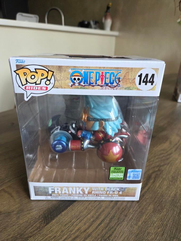 Funko Pop! Rides Franky met Black Rhino FR-U 4 one piece, Ophalen of Verzenden, Zo goed als nieuw