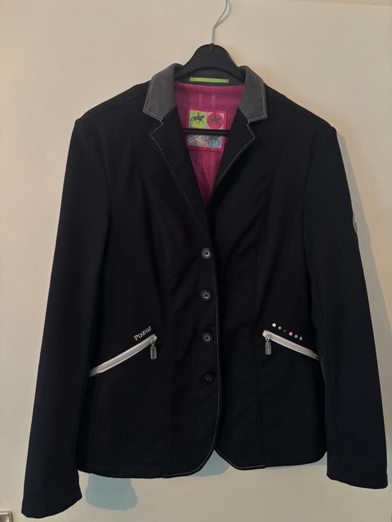 Dressuur jasje, van Pikeur, Zwart, Ophalen of Verzenden, Zo goed als nieuw, Maat 42/44 (L)