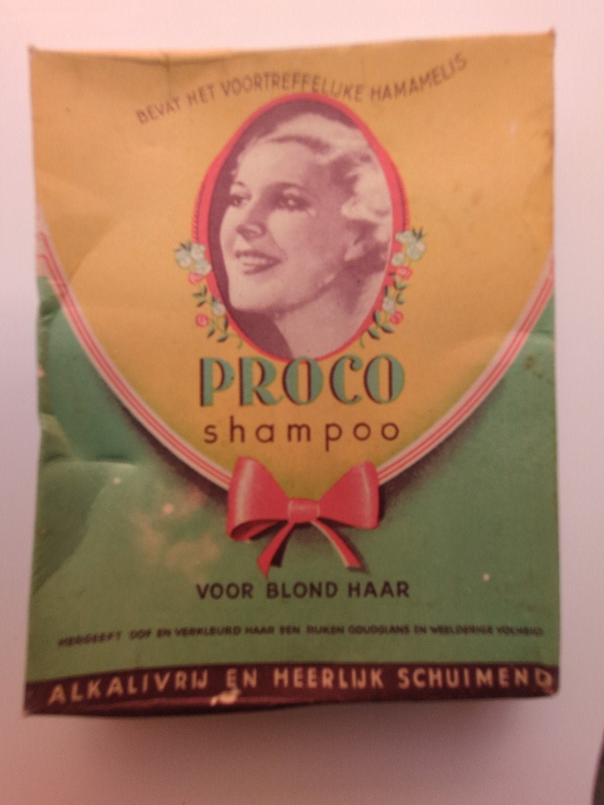 Vintage Proco Shampoo poeder - geopend - Voor blond haar, Verzamelen, Ophalen of Verzenden