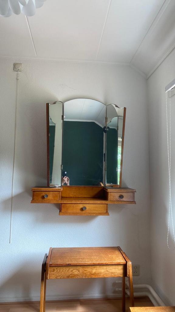 Kamerinrichting bed kaptafel inclusief als nieuw matras, Ophalen of Verzenden, Zo goed als nieuw, 50 tot 100 cm, Minder dan 100 cm