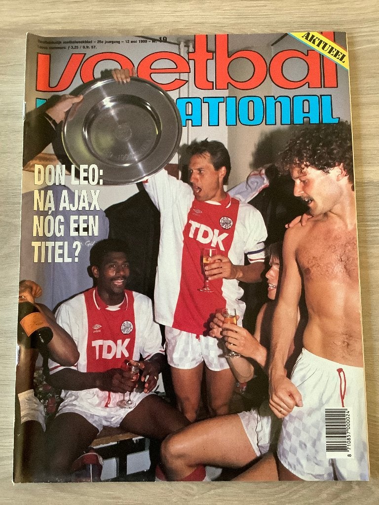 Voetbal International Ajax Kampioen 1990, Verzamelen, Sportartikelen en Voetbal, Ophalen of Verzenden, Zo goed als nieuw, Ajax